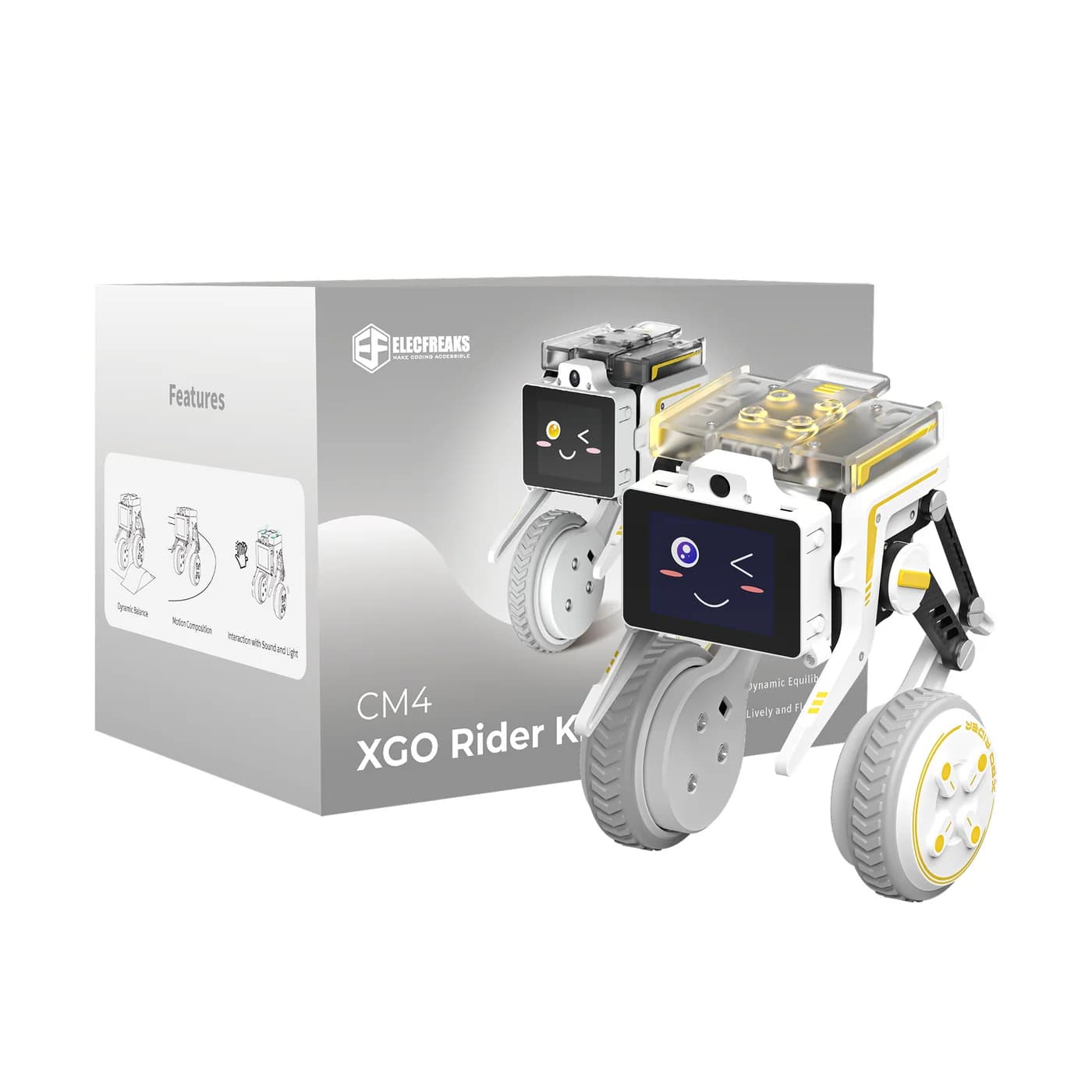 ELECFREAKS XGO-Rider Dual-wheeled Foot Robot Kit - CM4 Version